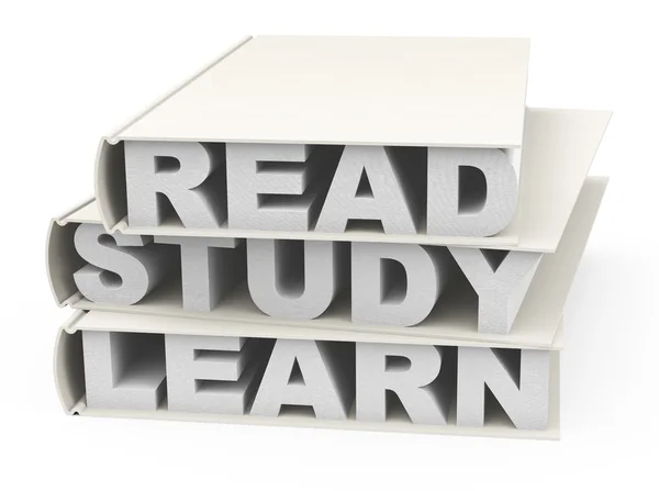 Okumak, çalışmak ve öğrenmek — Stok fotoğraf