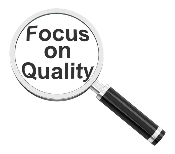 Fokus auf Qualität — Stockfoto
