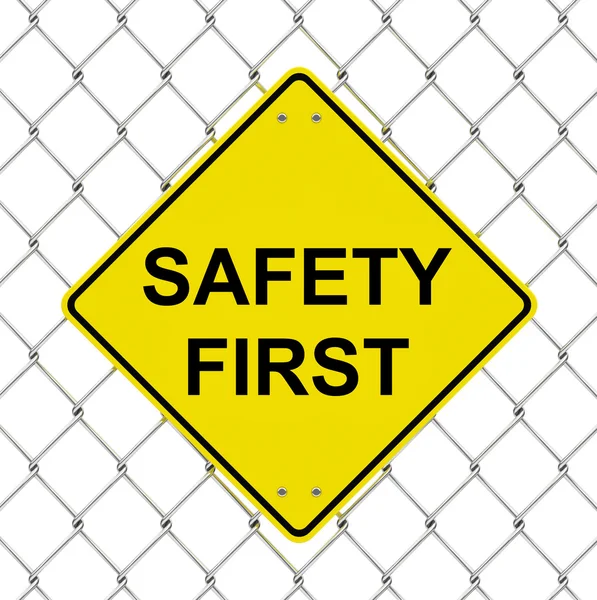 Segurança Primeiro — Fotografia de Stock