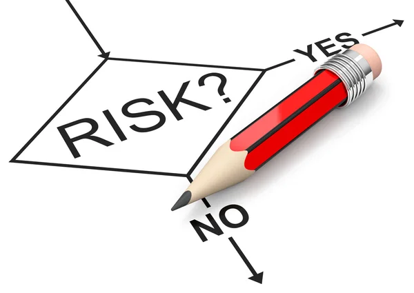 Risk? yes or no — Stock Photo, Image