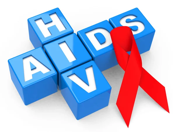 HIV en aids Stockfoto