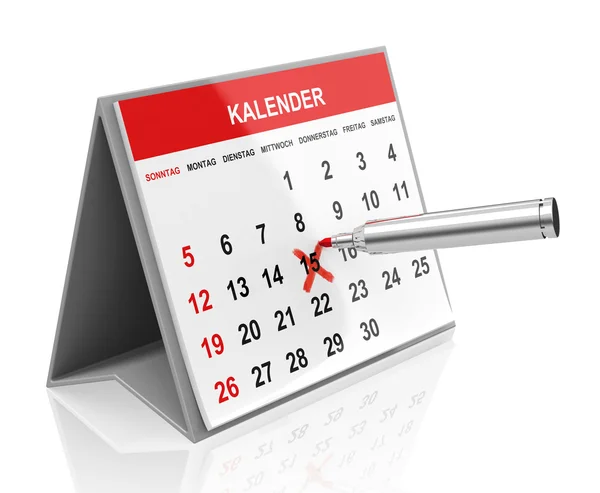 De kalender — Stockfoto