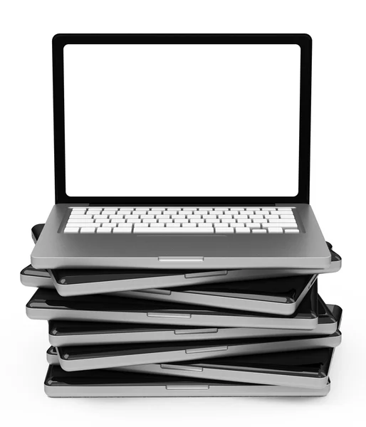 Stos laptopa — Zdjęcie stockowe