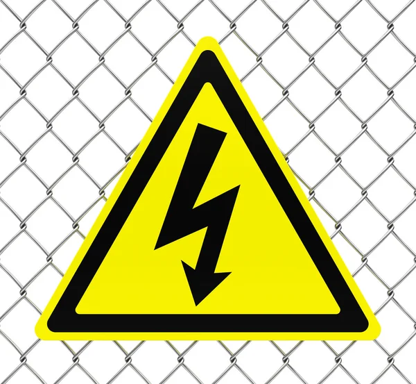 Hazard high voltage sign — Stock Photo, Image