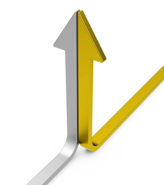 The growth arrow — Stock Photo, Image