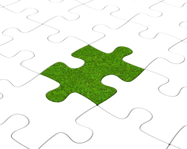 The grass puzzle — Stock Photo, Image