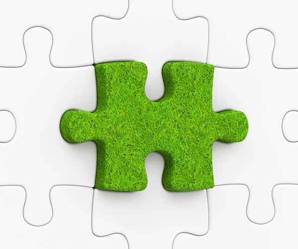 The grass puzzle — Stock Photo, Image