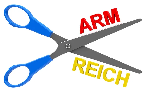 Arm of reich — Stockfoto