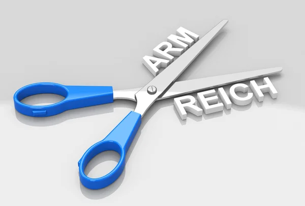 Arm of reich — Stockfoto