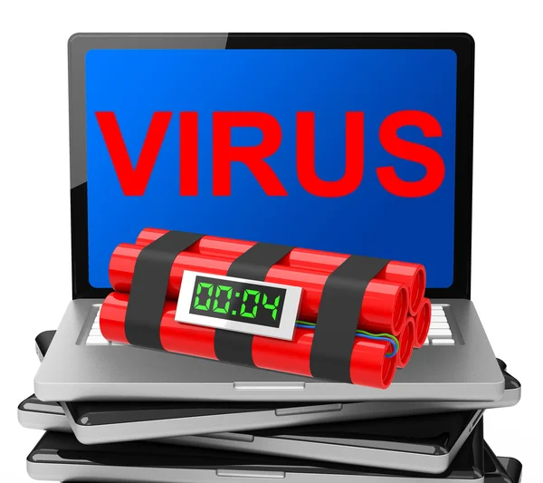 The virus bomb — Stock Photo, Image