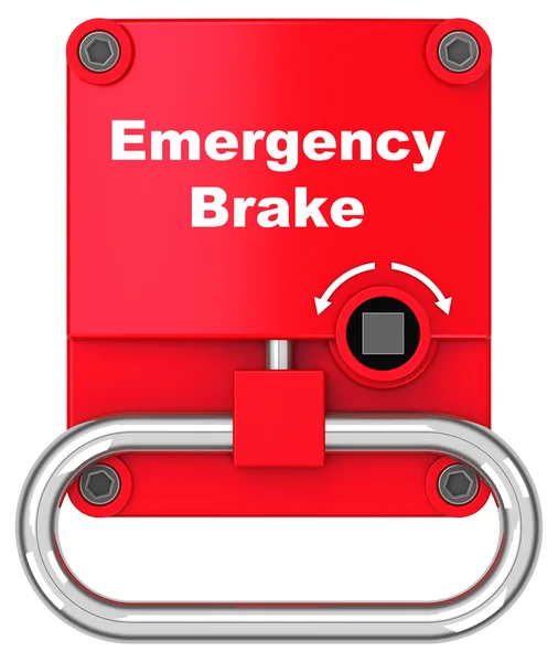 The emergency brake — Stock Photo, Image