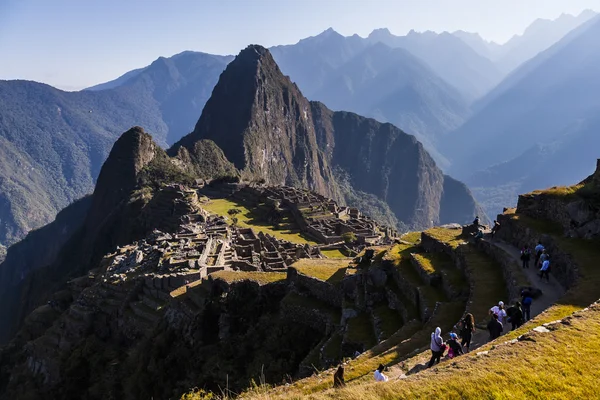 Machu Picchu, Peruaanse historische heiligdom Rechtenvrije Stockfoto's