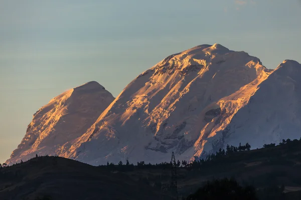 Huascaran pico, Peru Imagens Royalty-Free