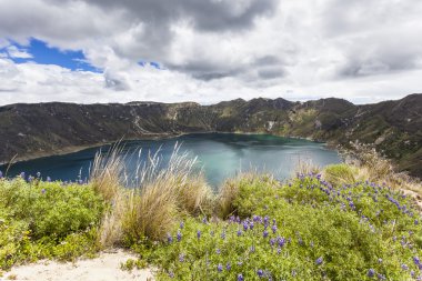 quilotoa krater Gölü, ecuador