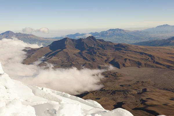 Vulcão Rumi=ahui visto de Cotopaxi — Fotografia de Stock