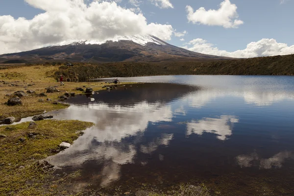 Laguna a Cotopaxi Nemzeti Park — Stock Fotó