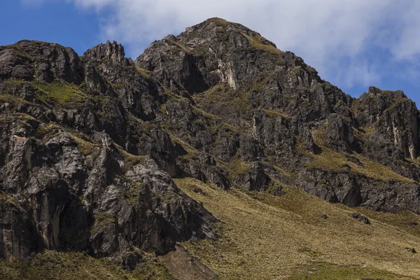 Picos de rocha e charneca perto de Zumbahua — Fotografia de Stock