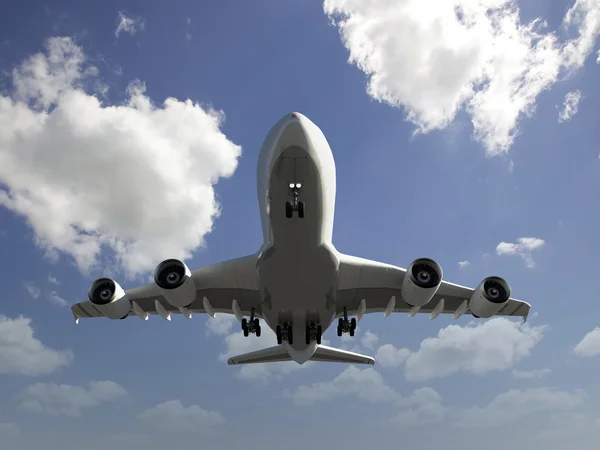 Vuelo en avión — Foto de Stock