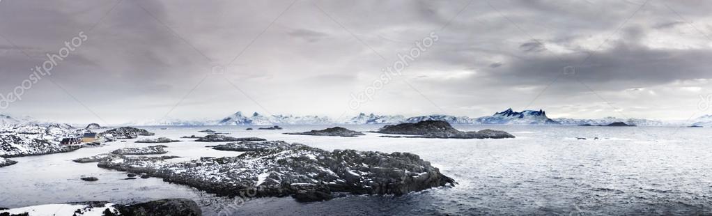 view of Norwegian lapland