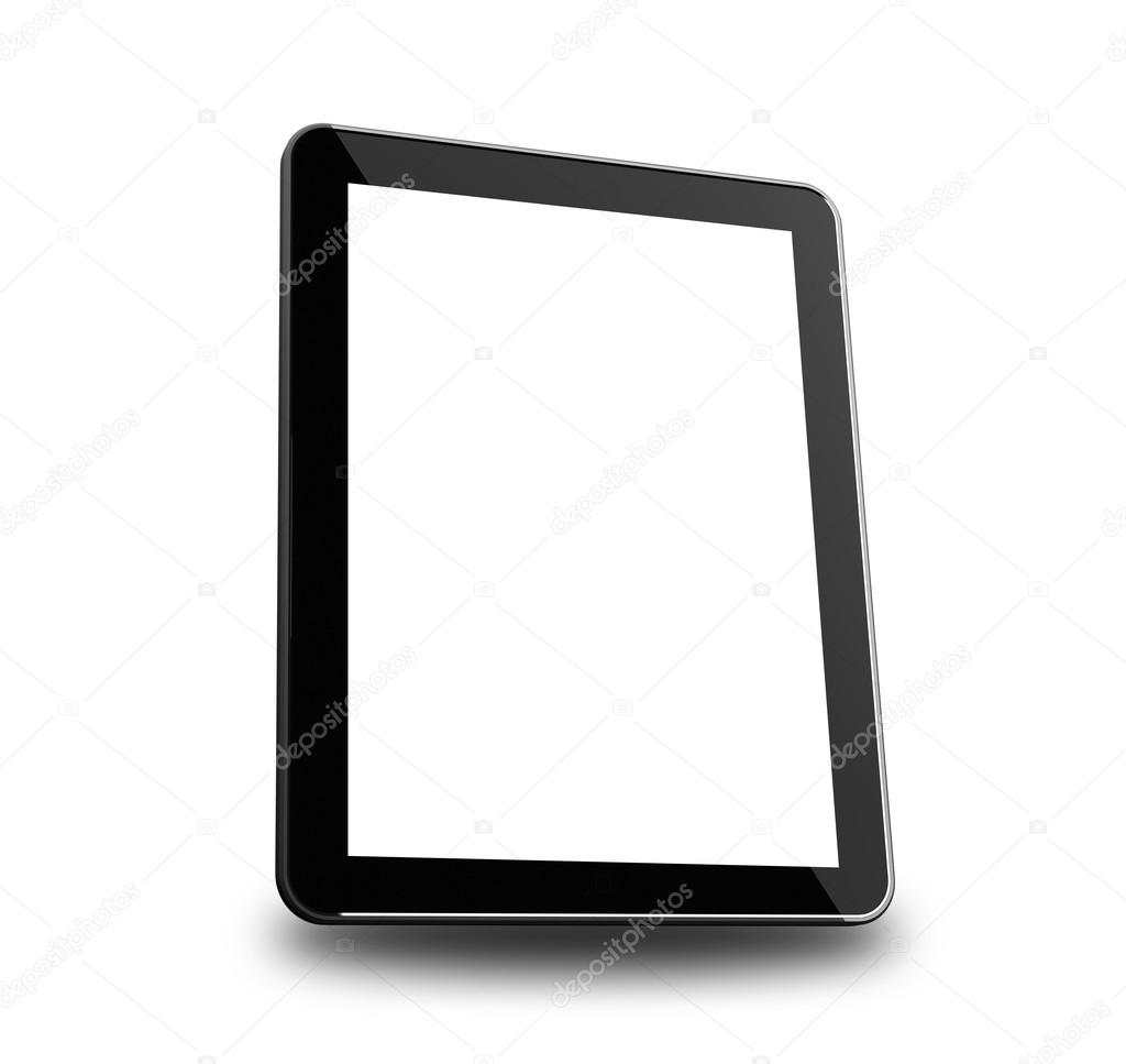 Modern tablet isolated