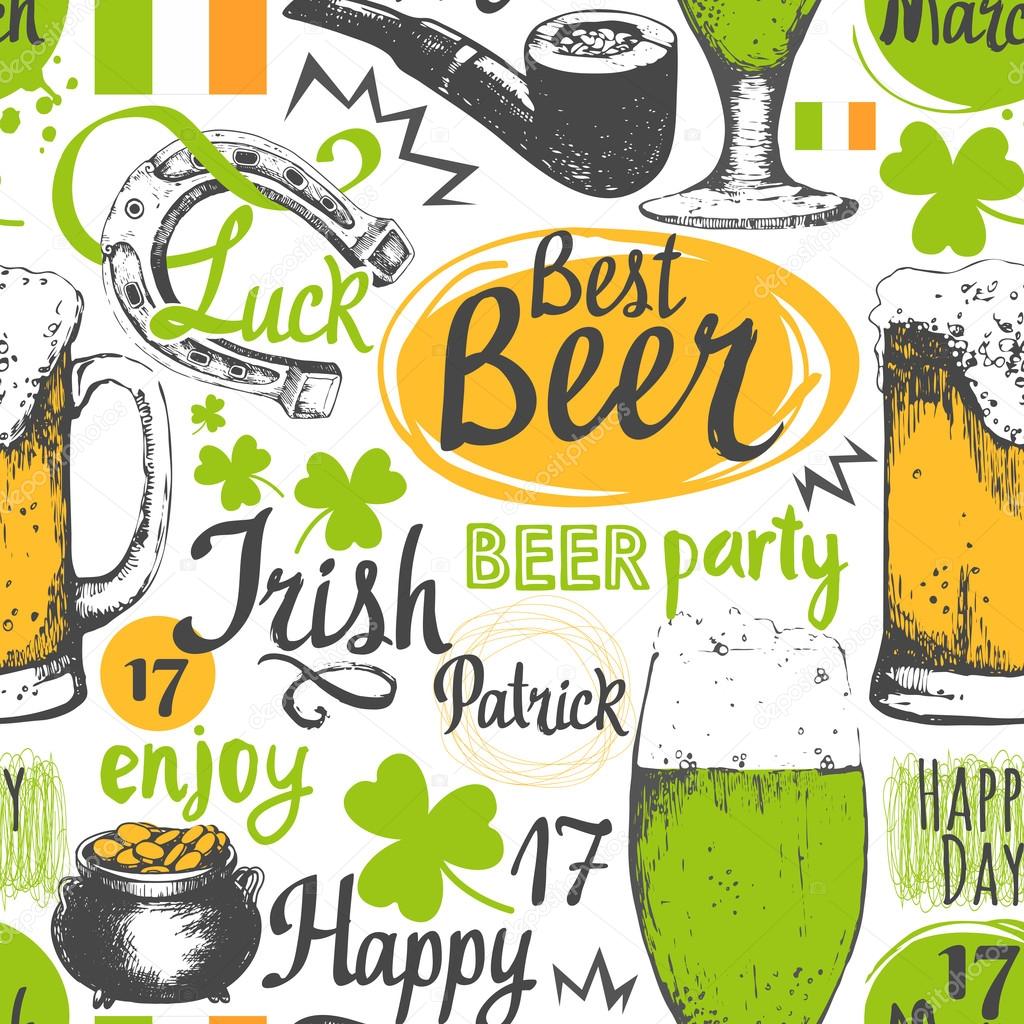 Seamless background for St. Patrick's Day