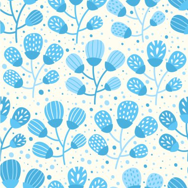 Sorunsuz çiçek ve çiçek arka plan.