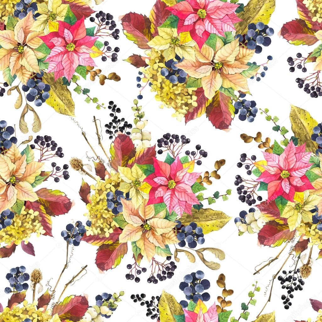 Seamless floral pattern with flowers.