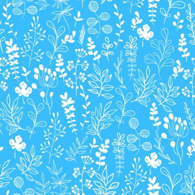 çizilmiş çiçek arka plan.