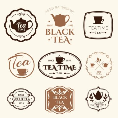 background with tea logo.