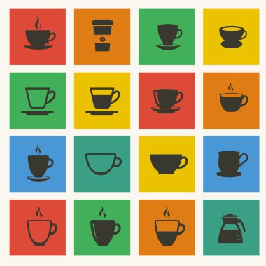 kahve ve çay için su bardağı.