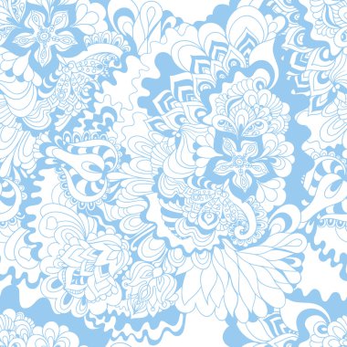 Elle çizilmiş çiçek deseni