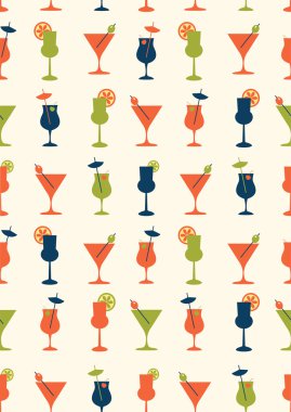 Arka plan ile farklı içecekler.