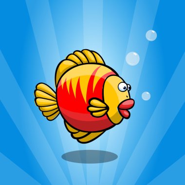 Korkmuş ve komik balık