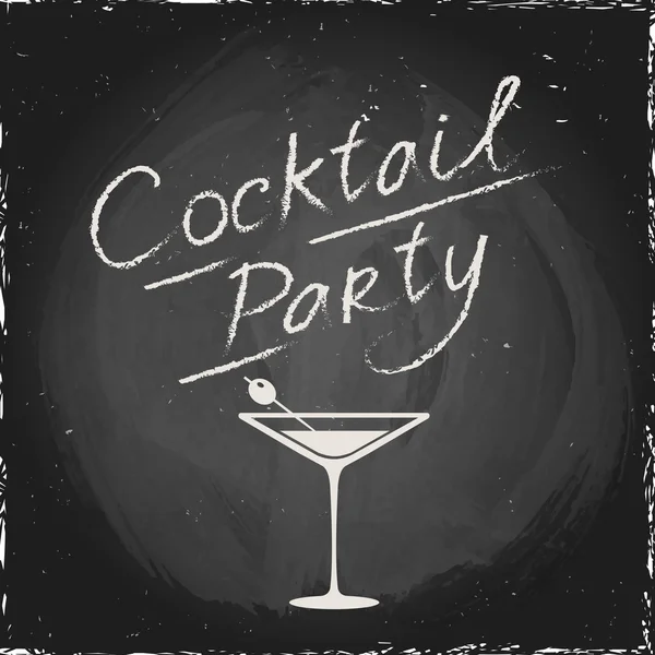 Cocktail retro affisch — Stock vektor
