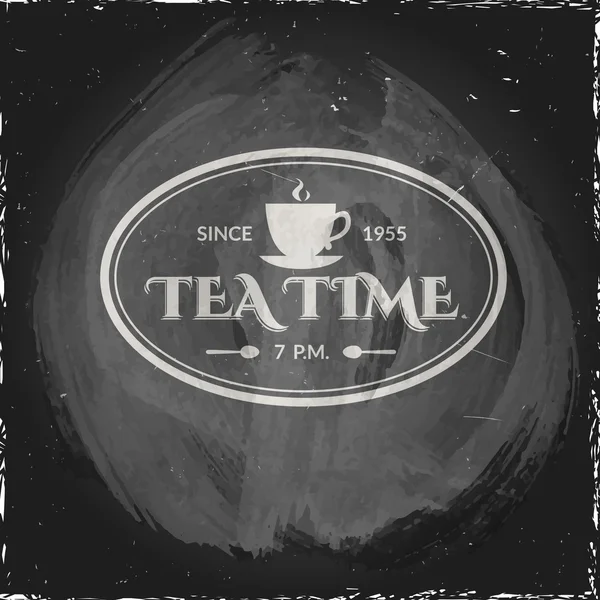 Herbata czas symbol. — Wektor stockowy