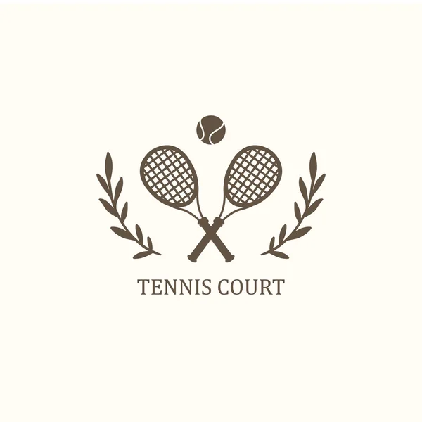 Sport objecten voor tennis. — Stockvector