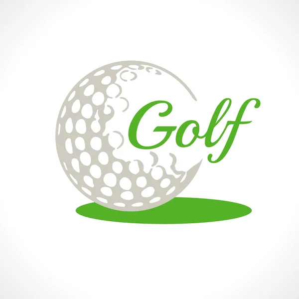 Einfaches Golf-Symbol oder Logo — Stockvektor