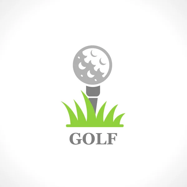 Simple golf icon or logo — Stock Vector