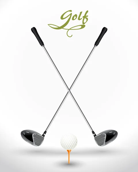 Плакат для гольфа — стоковый вектор