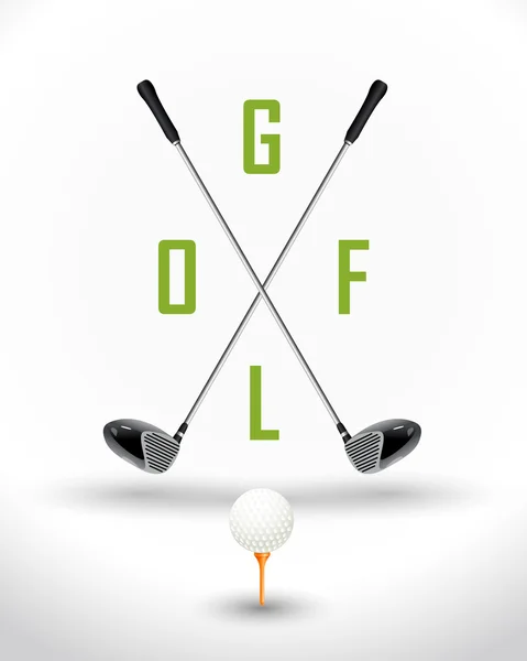Golf-Plakatgestaltung — Stockvektor