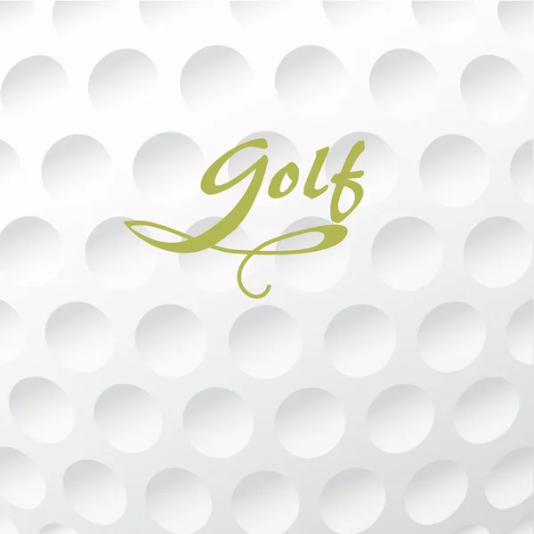 Textura de fondo blanco de una pelota de golf — Archivo Imágenes Vectoriales