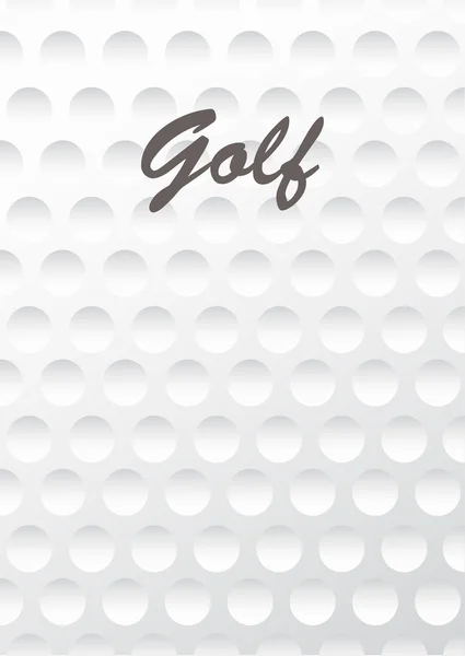 Weißer Hintergrund Textur eines Golfballs — Stockvektor
