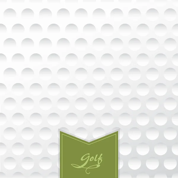 Background texture of a golf ball with a label. — Stock Vector