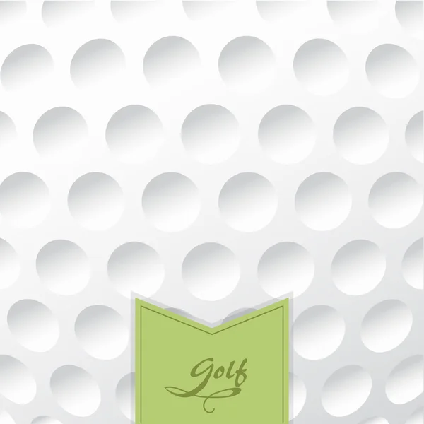 Textura de fondo de una pelota de golf con una etiqueta . — Vector de stock