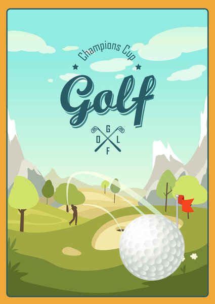 Golf poster design