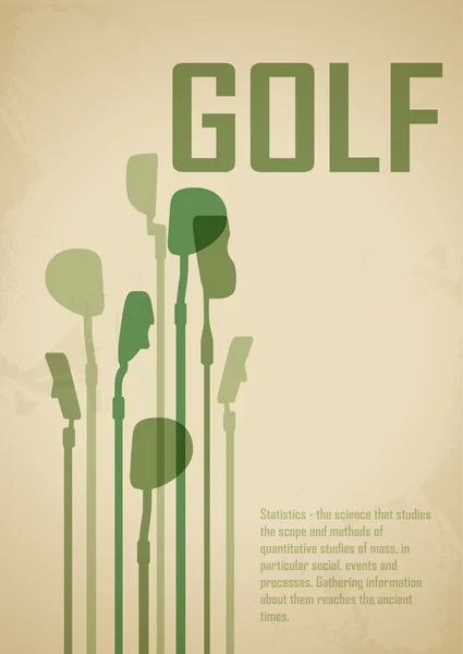 高尔夫海报设计 — 图库矢量图片