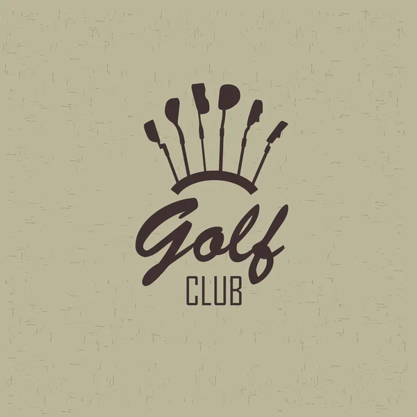 Golf kulübü için basit bir logo — Stok Vektör