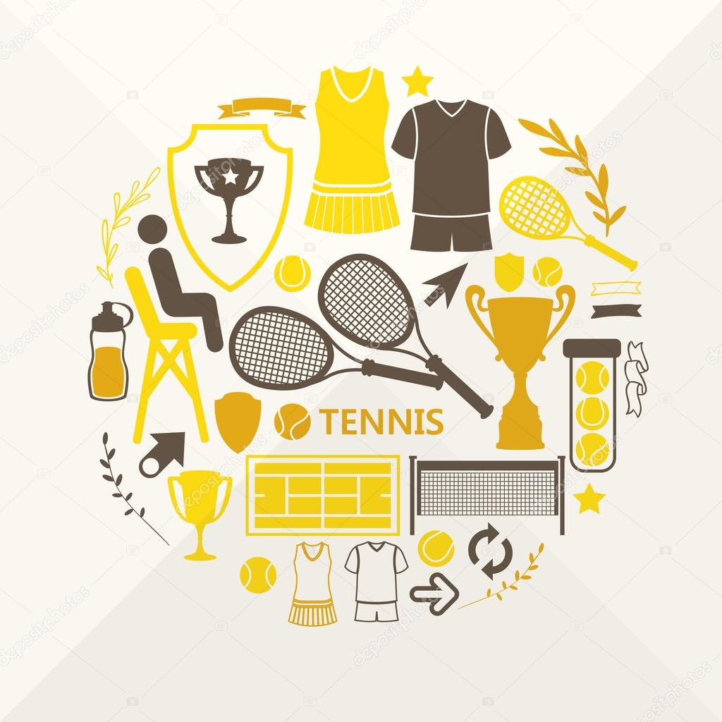 sports objects for tennis.