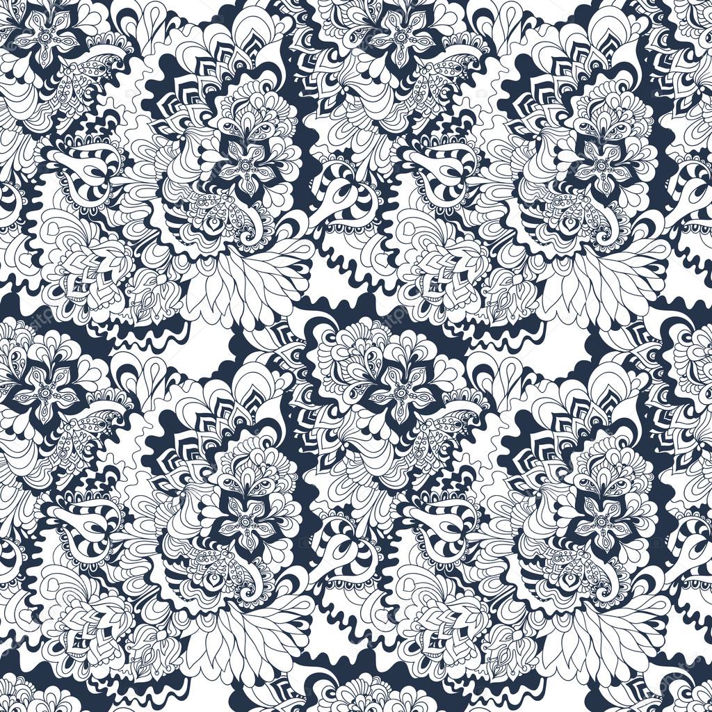 hand-drawn floral pattern