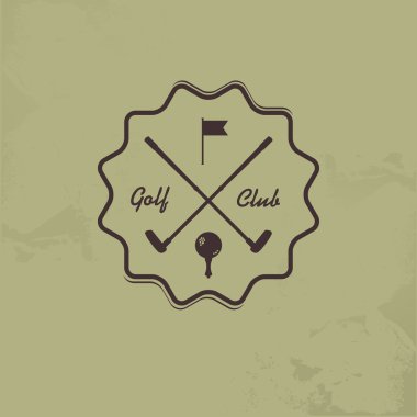 Golf kulübü için basit bir logo